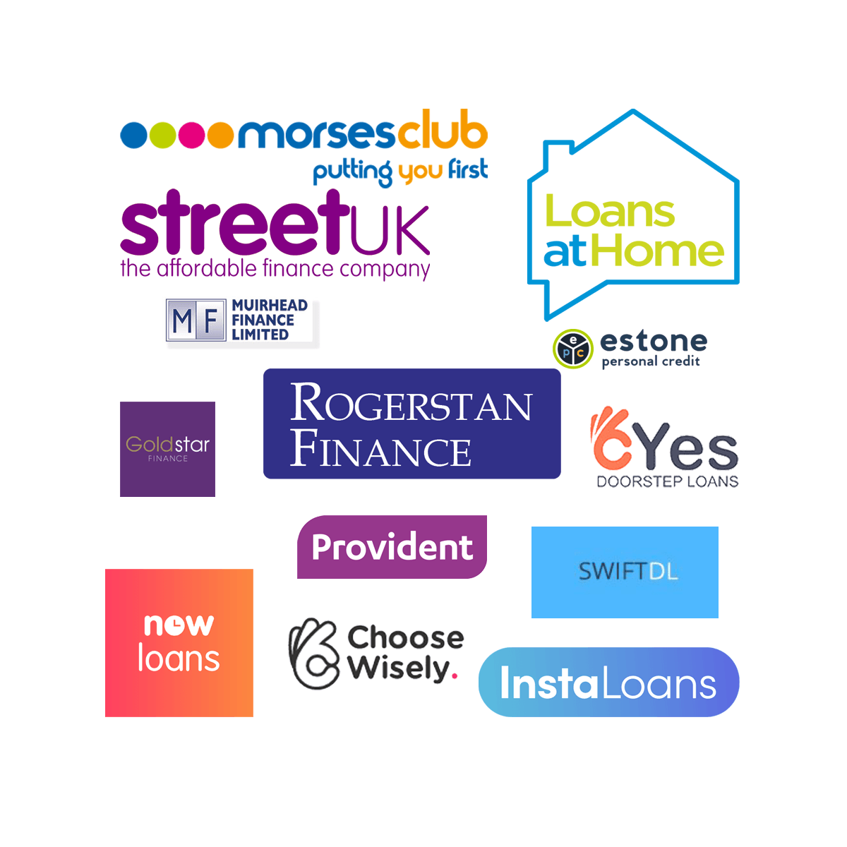 A bunch of logos for different types of loans