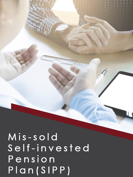 A poster for a mis-sold self-invested pension plan